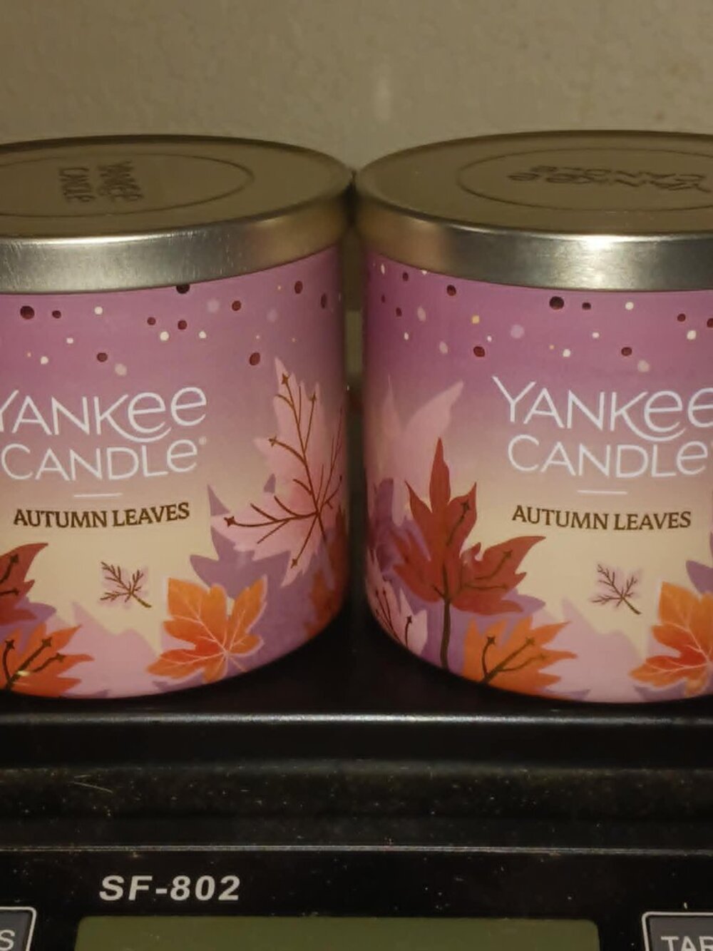 Yankee Candle Autumn Leaves 14.5 Oz. 3-Wick Jar Candles 2 JARS NEW